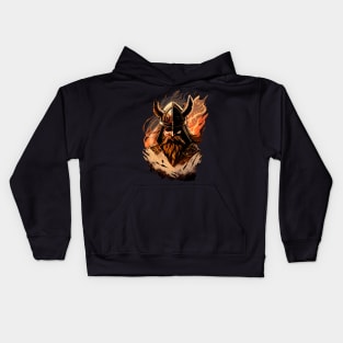 Dark Fire Viking Kids Hoodie